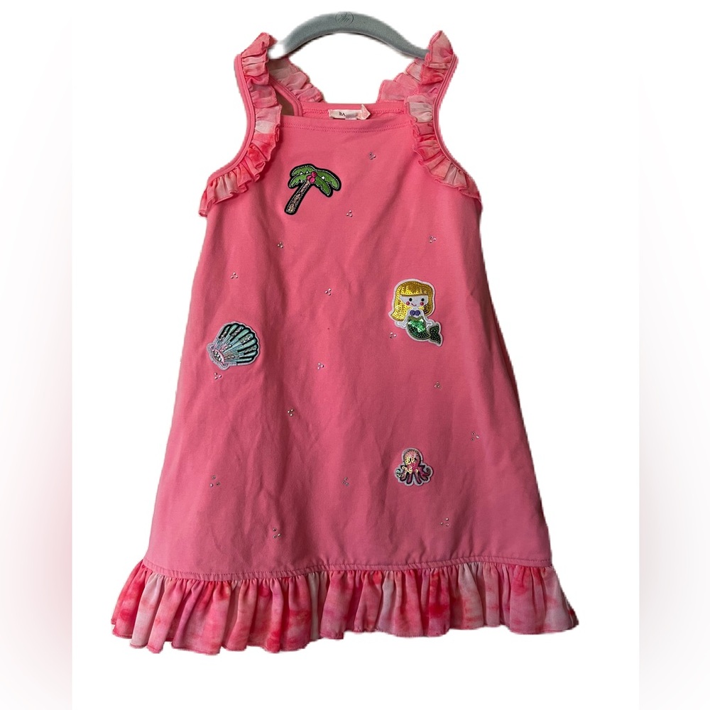 Baby Sara Pink Sherbert Tropical Themed Tank Dress-girls size 6